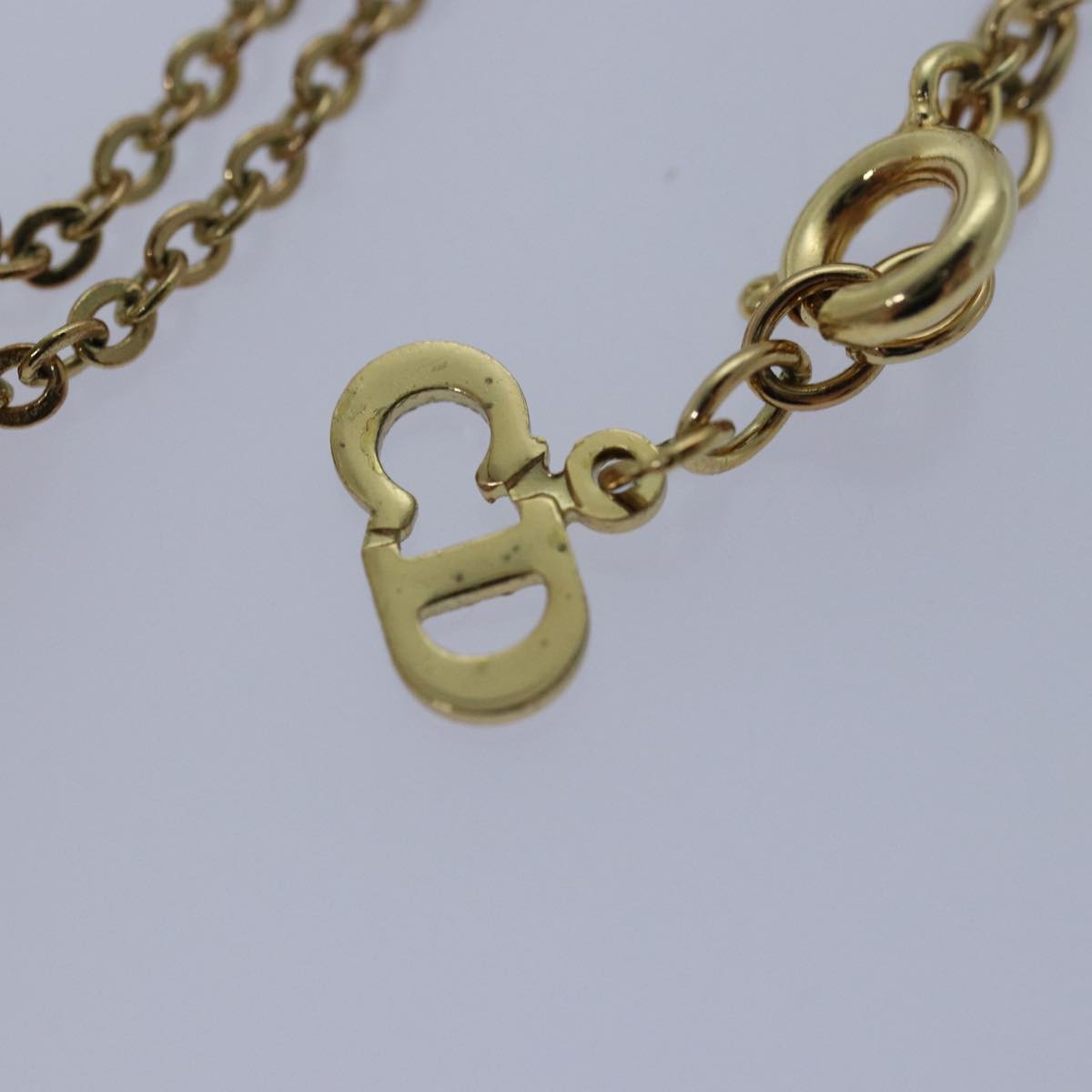 Christian Dior Necklace metal Gold Auth yk13672