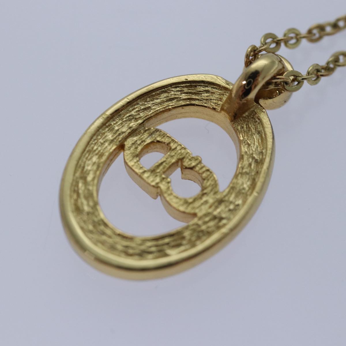 Christian Dior Necklace metal Gold Auth yk13672