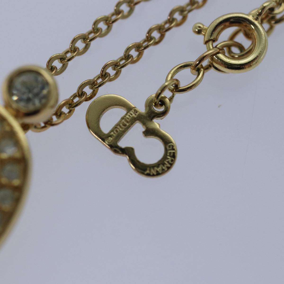 Christian Dior Necklace metal Gold Auth yk13672