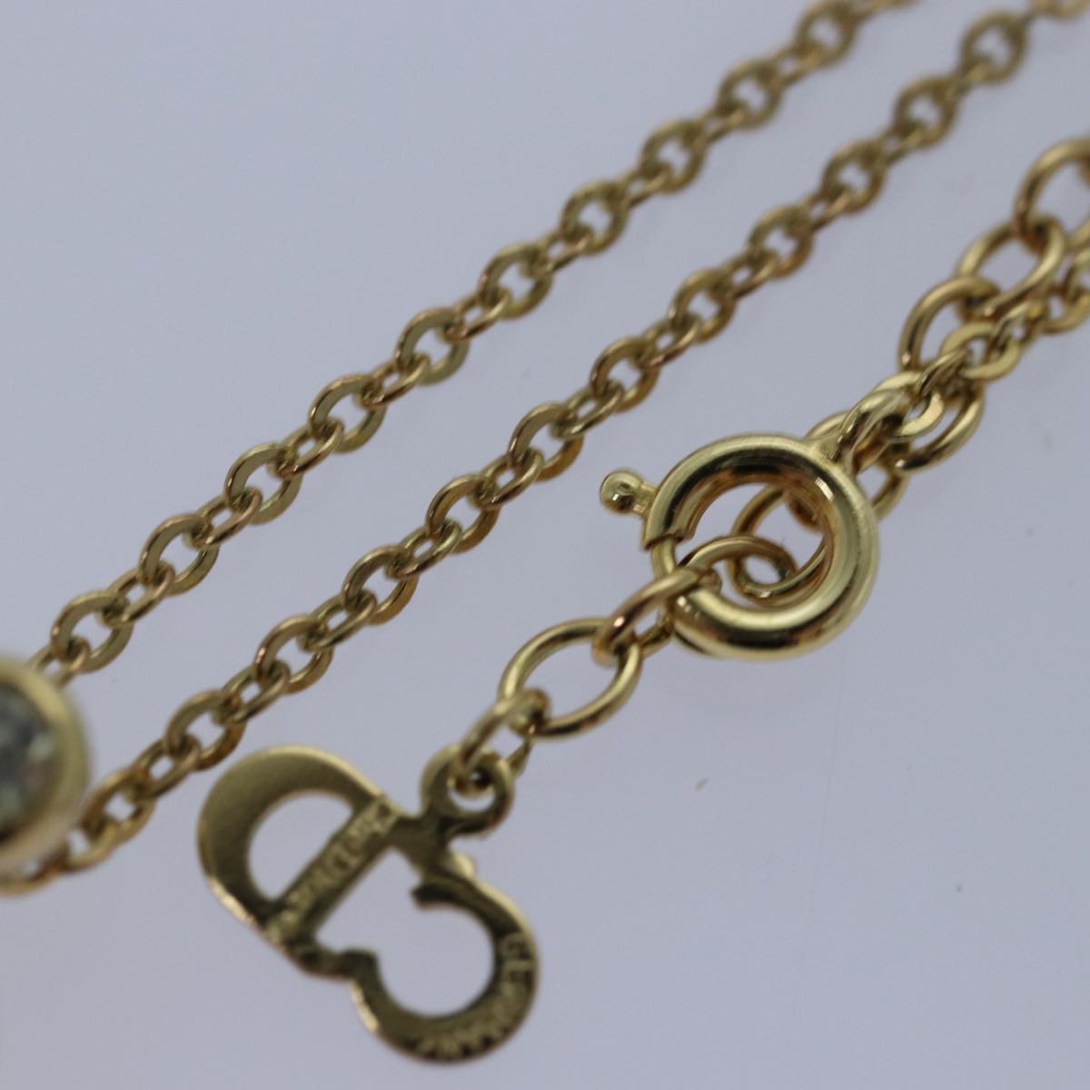 Christian Dior Necklace metal Gold Auth yk13672