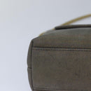 CHANEL Turn Lock Chain Hand Bag Suede Gold Tone CC Auth yk13693-15