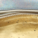 CHANEL Turn Lock Chain Hand Bag Suede Gold Tone CC Auth yk13693-19