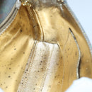 CHANEL Turn Lock Chain Hand Bag Suede Gold Tone CC Auth yk13693-20