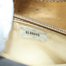 CHANEL Turn Lock Chain Hand Bag Suede Gold Tone CC Auth yk13693-12