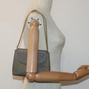 CHANEL Turn Lock Chain Hand Bag Suede Gold Tone CC Auth yk13693-24