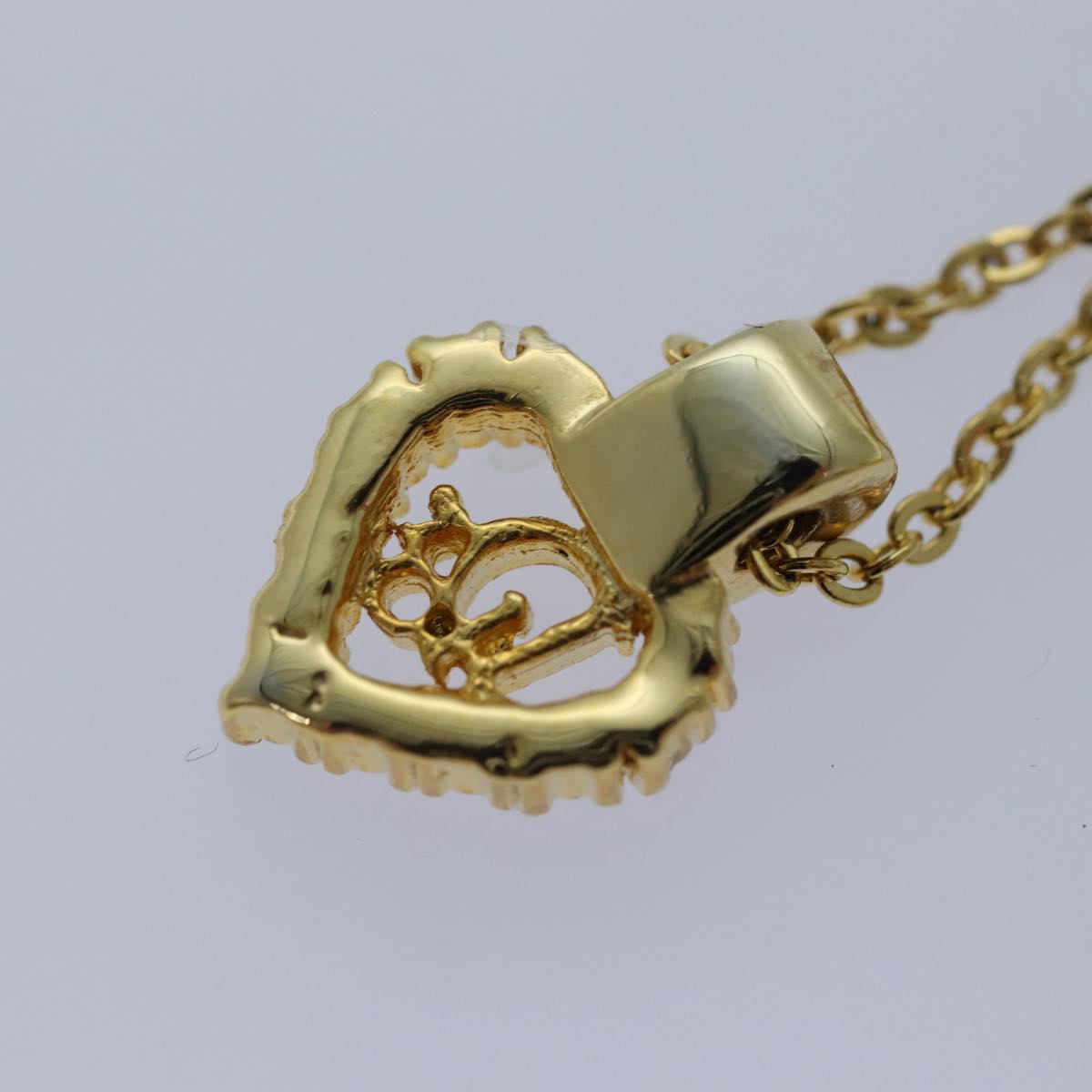 Christian Dior Necklace metal Gold Auth yk13694