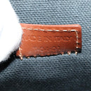 BURBERRY Nova Check Hand Bag PVC Leather Beige Auth yk13701-12