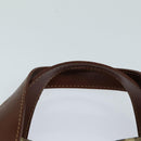 BURBERRY Nova Check Hand Bag PVC Leather Beige Auth yk13701-8