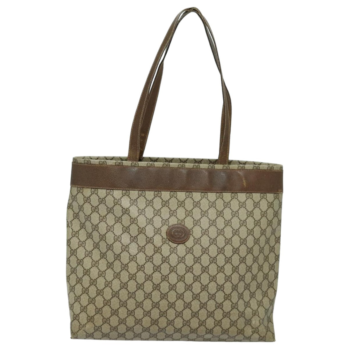 GUCCI GG Supreme Tote Bag Beige 69 02 109 Auth yk13709