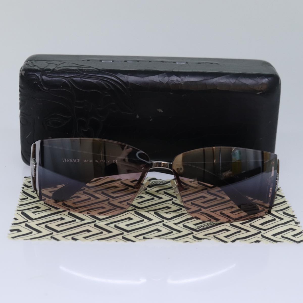 Gianni Versace Sunglasses Black Auth yk13715