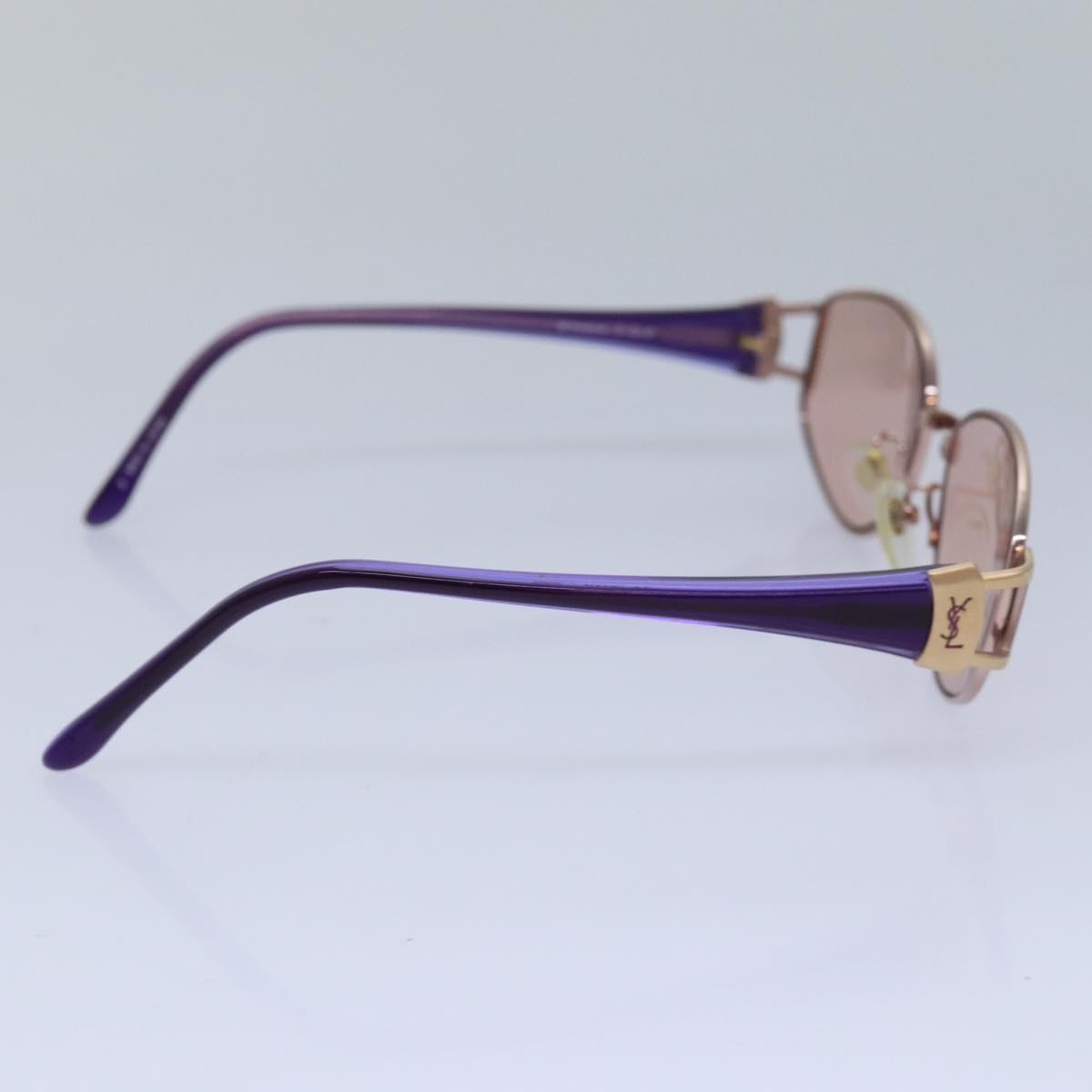 SAINT LAURENT Sunglasses Purple Auth yk13718