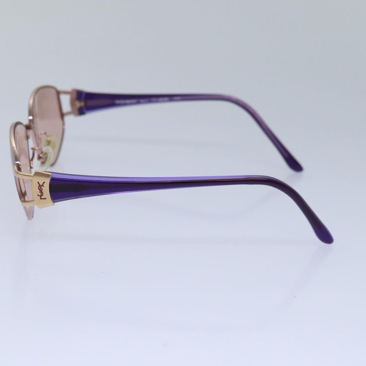 SAINT LAURENT Sunglasses Purple Auth yk13718