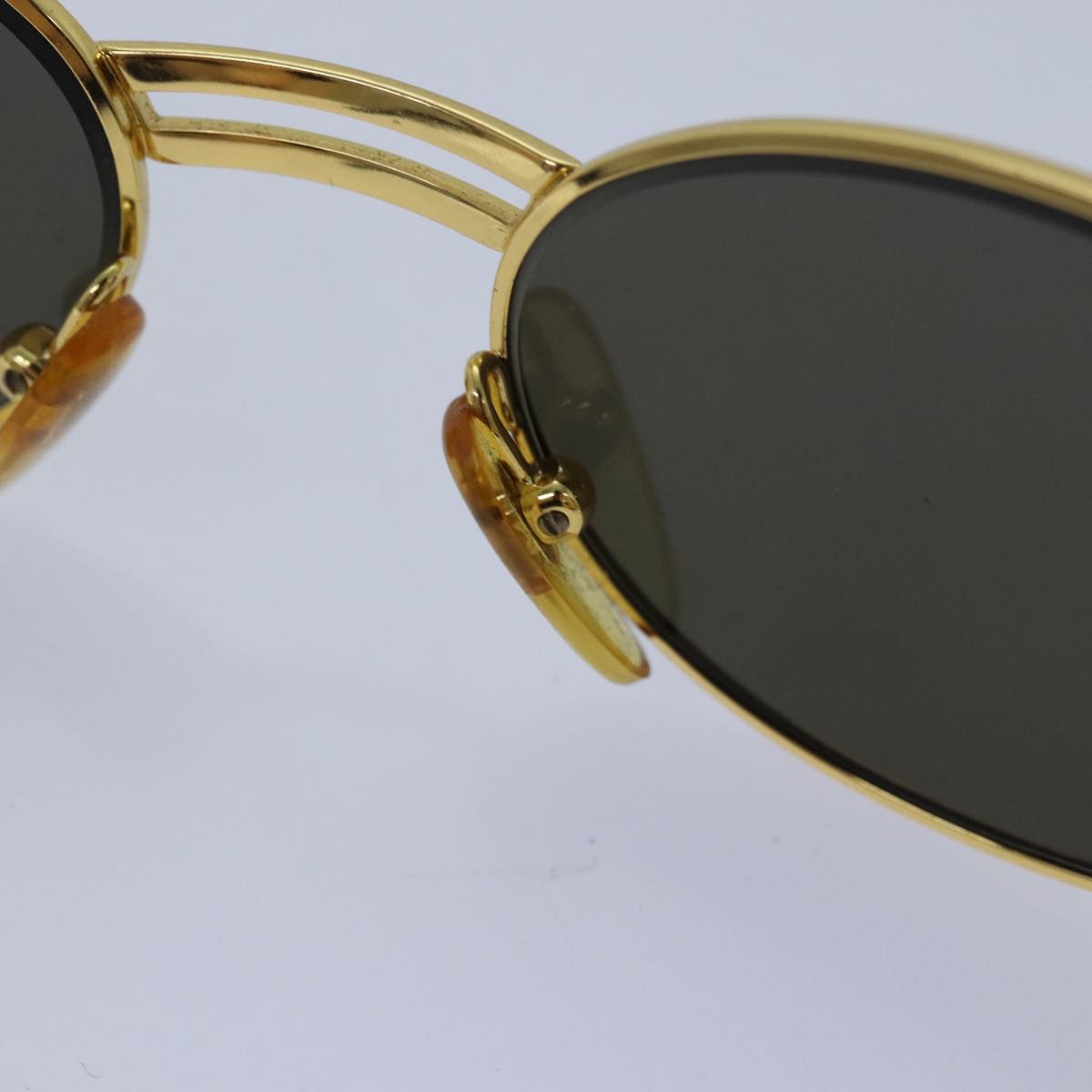 VERSACE Sunglasses Gold Auth yk13726