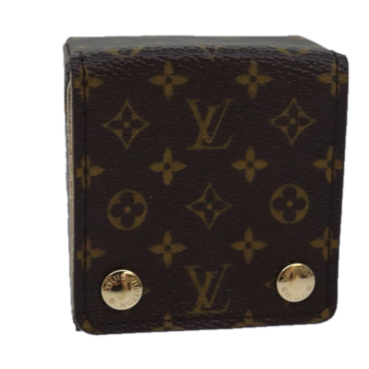 LOUIS VUITTON Monogram Jewelry Case LV Auth yk13734