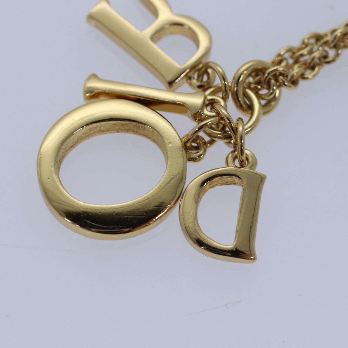 Christian Dior Necklace metal Gold Auth yk13755