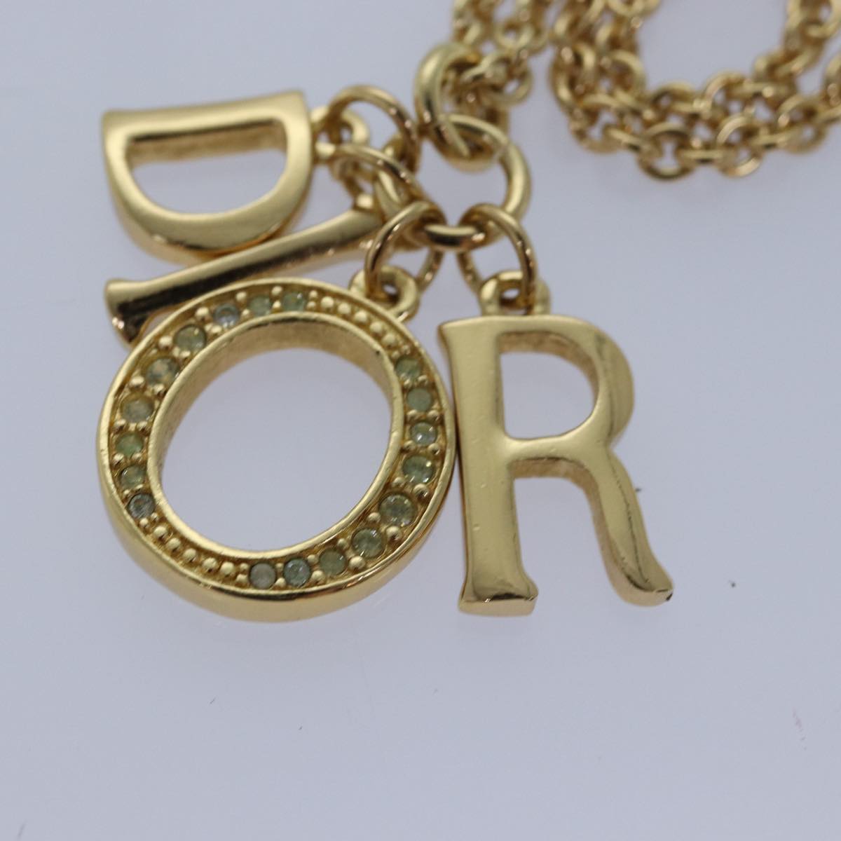 Christian Dior Necklace metal Gold Auth yk13755