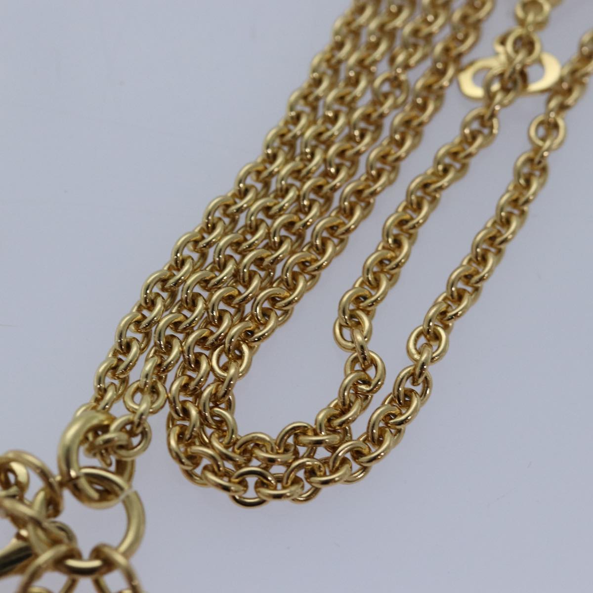 Christian Dior Necklace metal Gold Auth yk13755