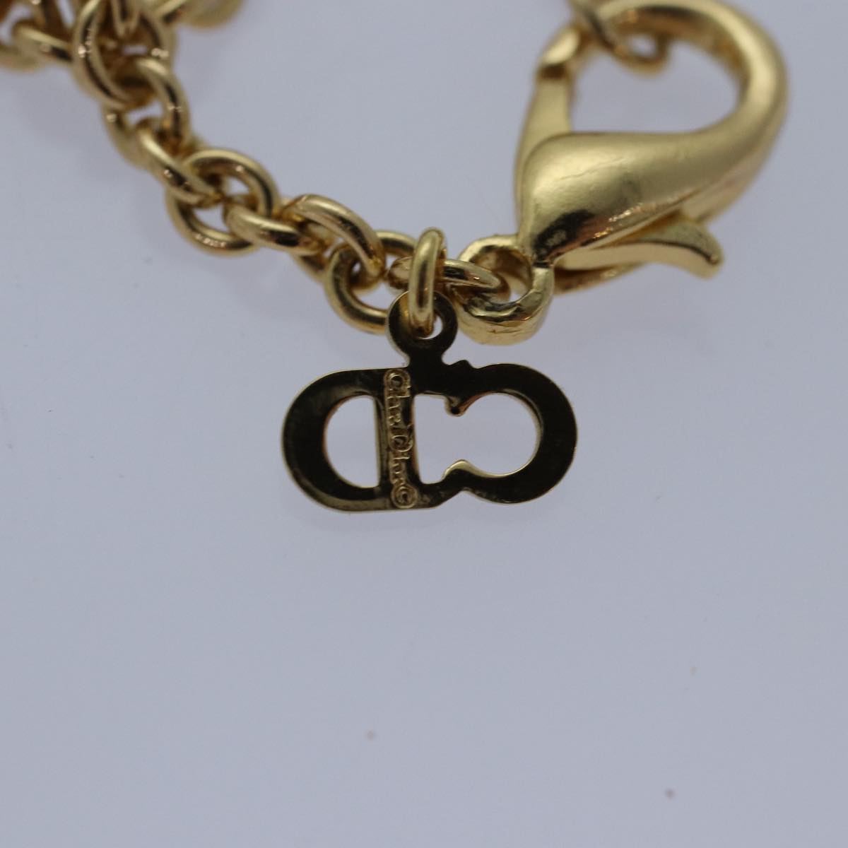 Christian Dior Necklace metal Gold Auth yk13755