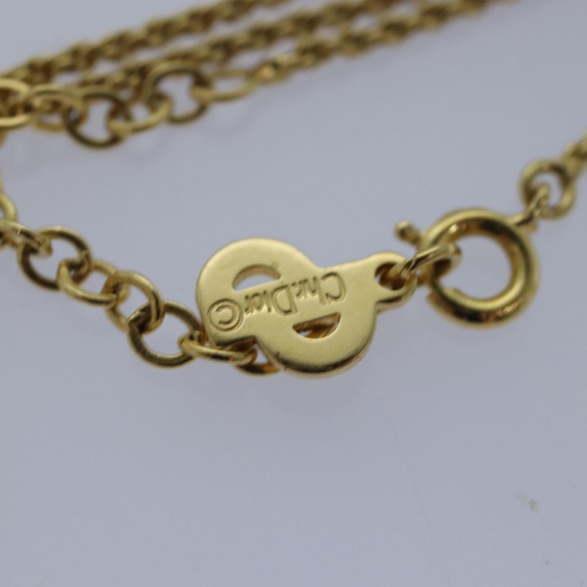 Christian Dior Necklace metal Gold Auth yk13762