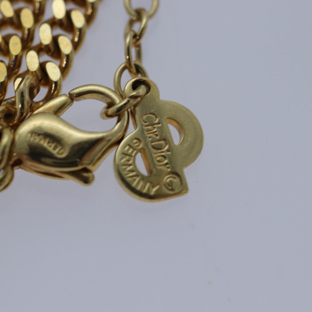 Christian Dior Necklace metal Gold Auth yk13763