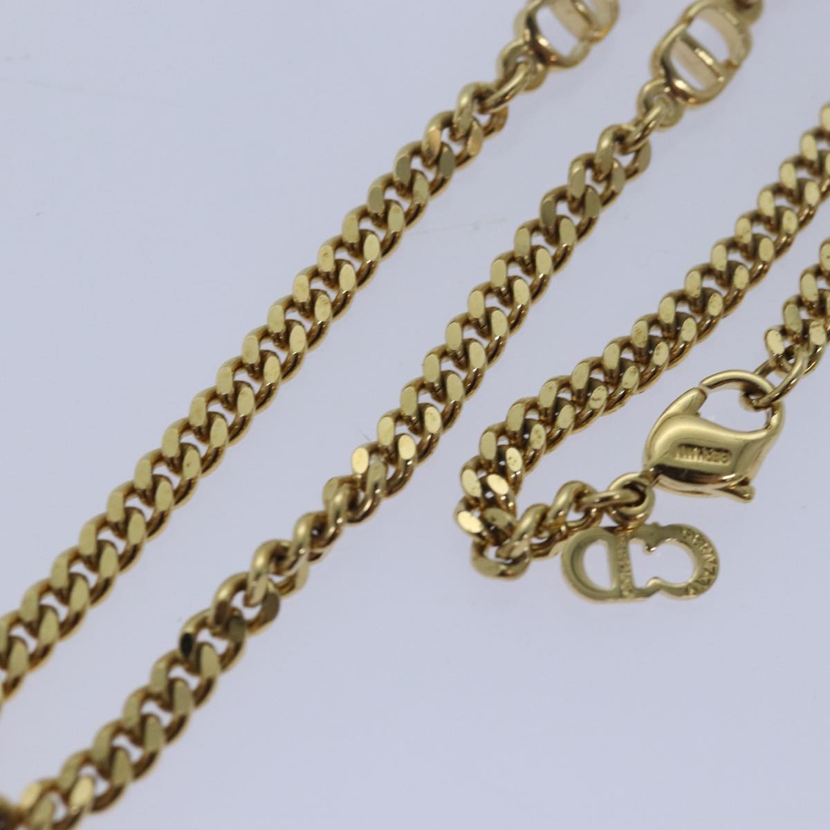 Christian Dior Necklace metal Gold Auth yk13771