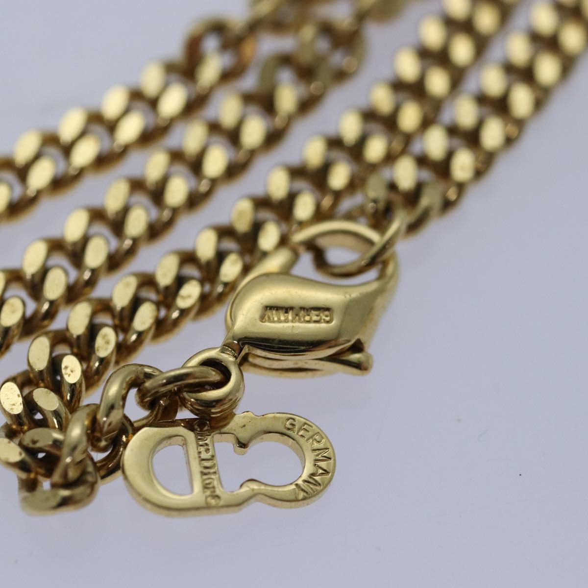 Christian Dior Necklace metal Gold Auth yk13771