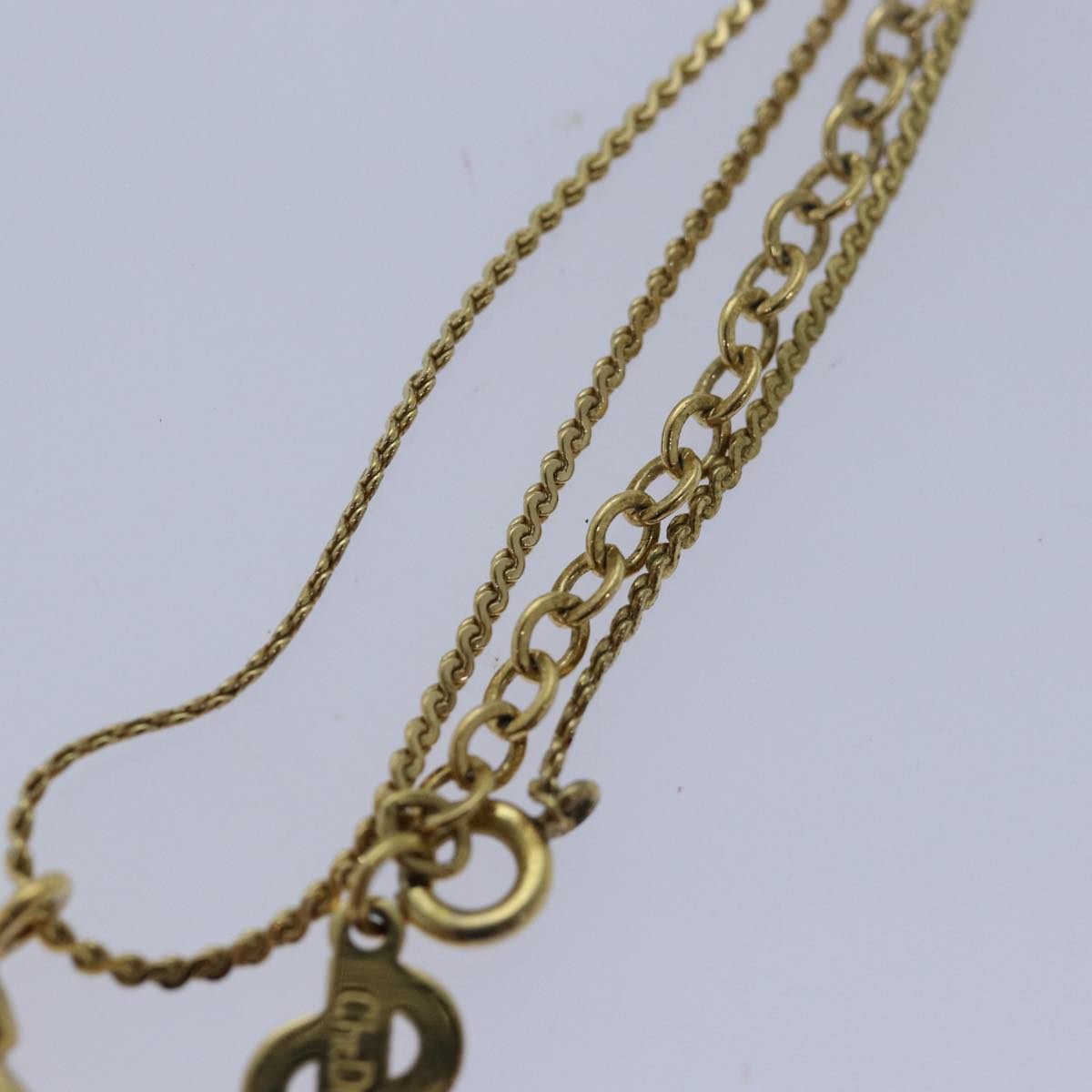 Christian Dior Necklace metal Gold Auth yk13776