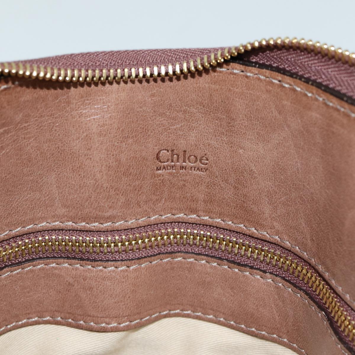 Chloe Hand Bag Leather Brown Auth yk13778