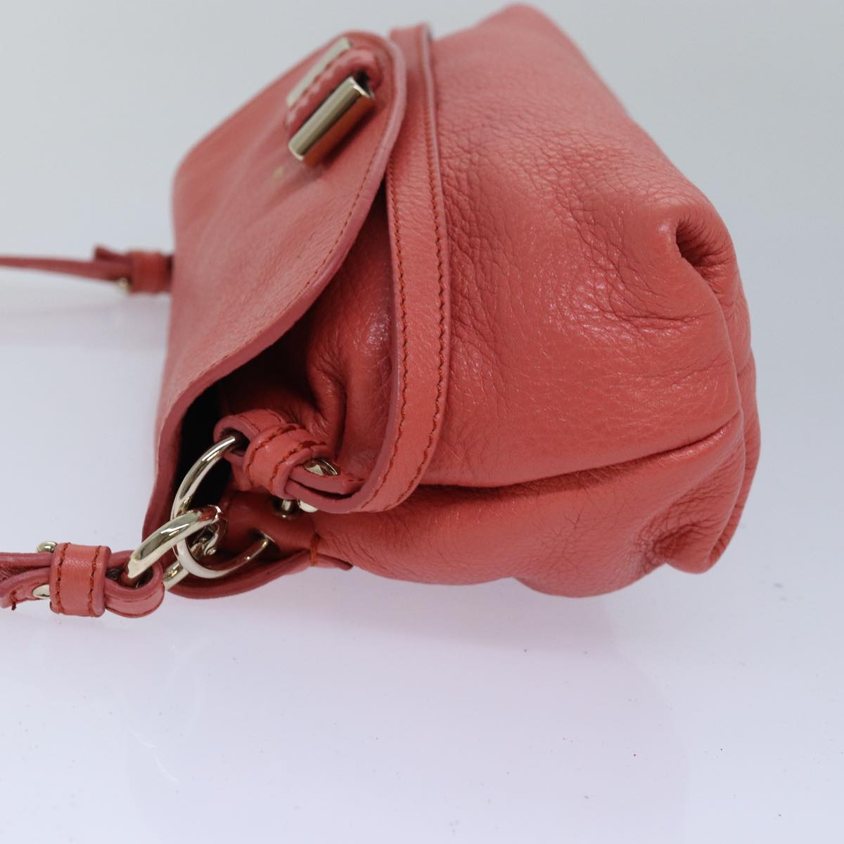 Chloe Lily Hand Bag Leather 2way Pink Auth yk13779