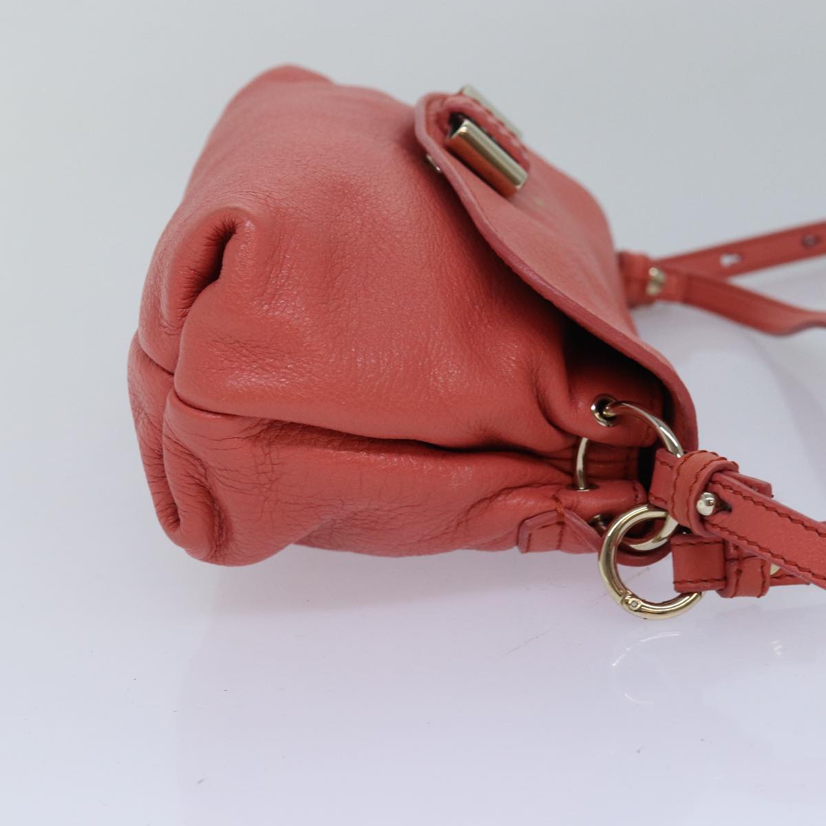 Chloe Lily Hand Bag Leather 2way Pink Auth yk13779