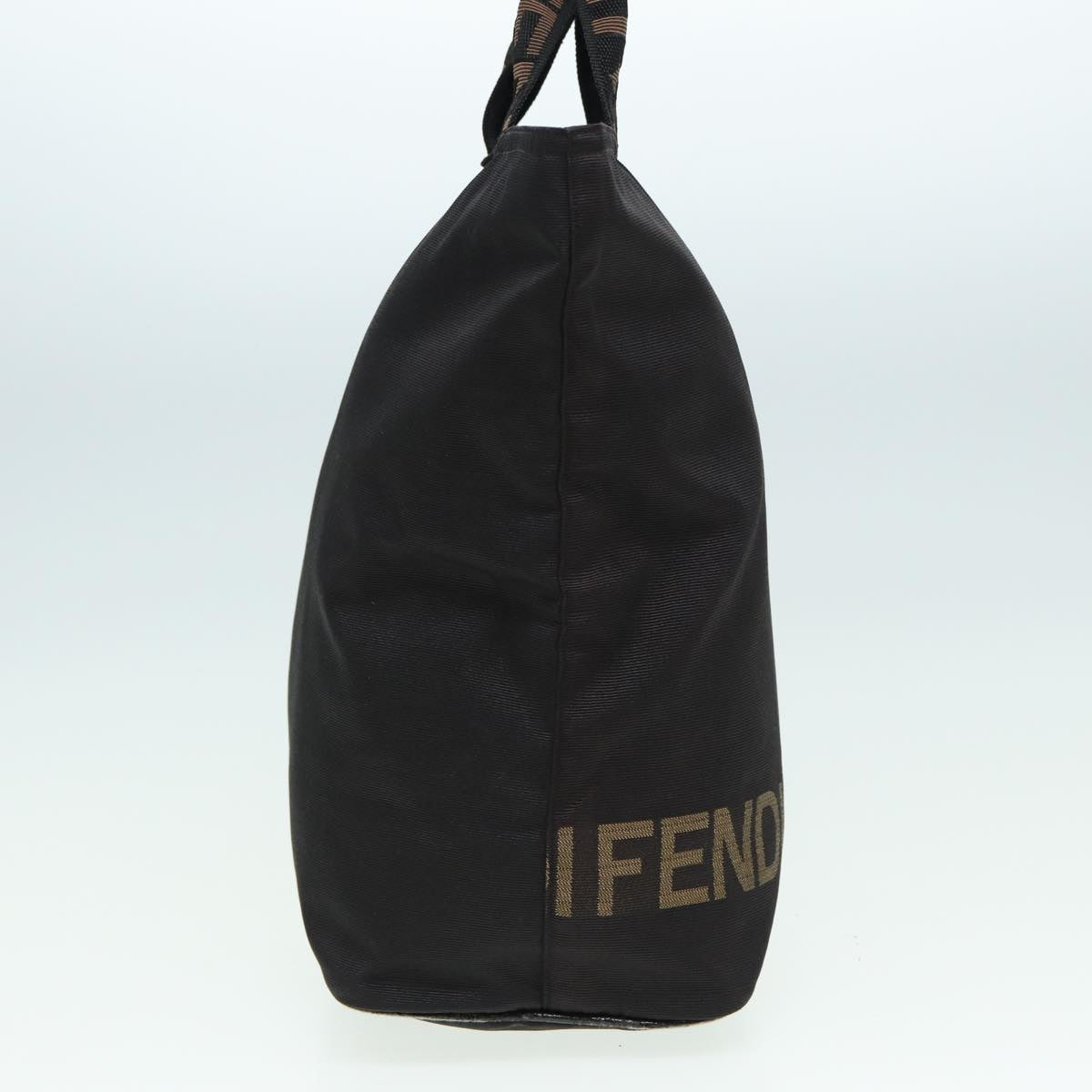 FENDI Hand Bag Nylon Black Auth yk13789