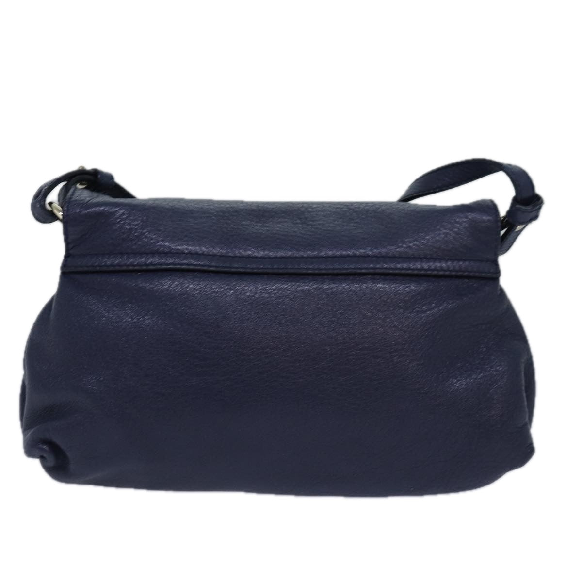 Chloe Lily Shoulder Bag Leather Navy Auth yk13791