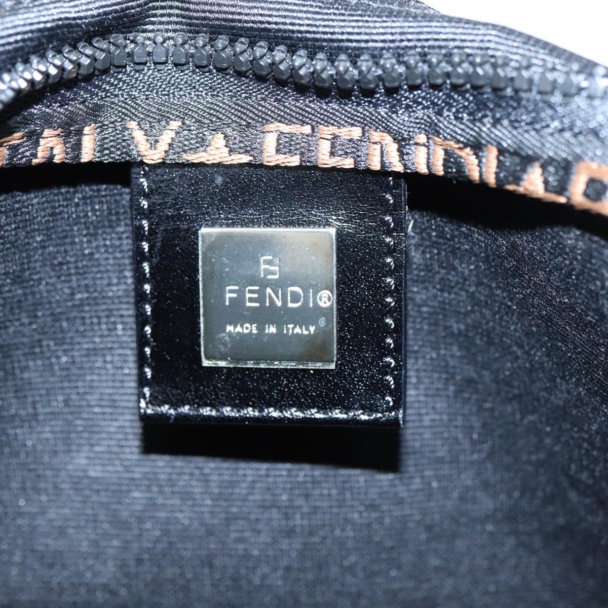 FENDI Hand Bag Nylon Black Auth yk13797