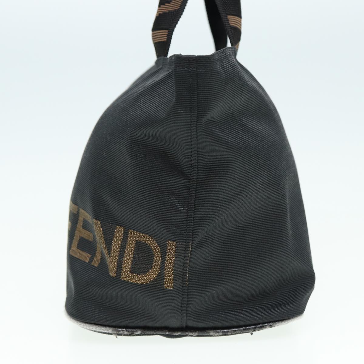 FENDI Hand Bag Nylon Black Auth yk13797