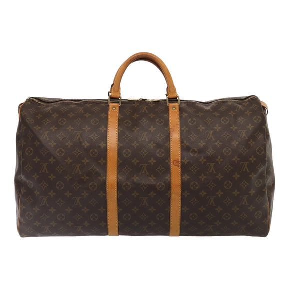 LOUIS VUITTON Monogram Keepall 60 Boston Bag M41422 LV Auth yk13831