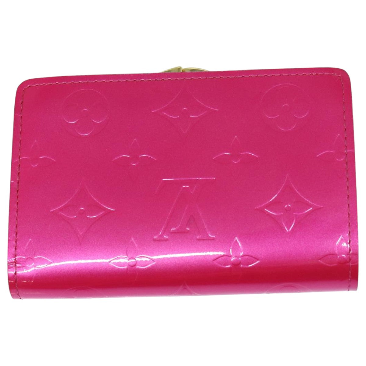 LOUIS VUITTON Vernis Portefeuille Viennois Wallet Pink M91254 LV Auth yk13833 - 0