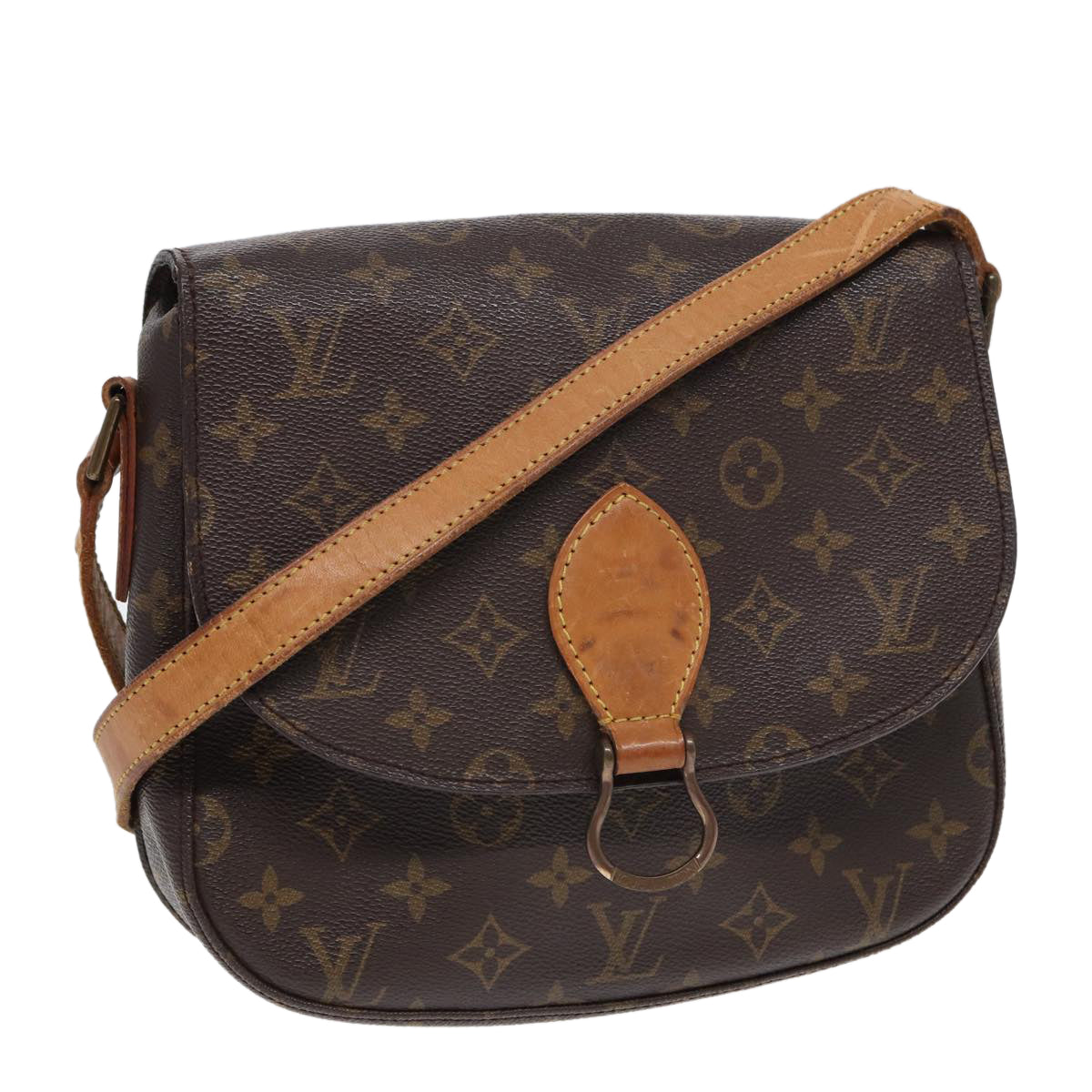 LOUIS VUITTON Monogram Saint Cloud GM Shoulder Bag M51242 LV Auth yk13835