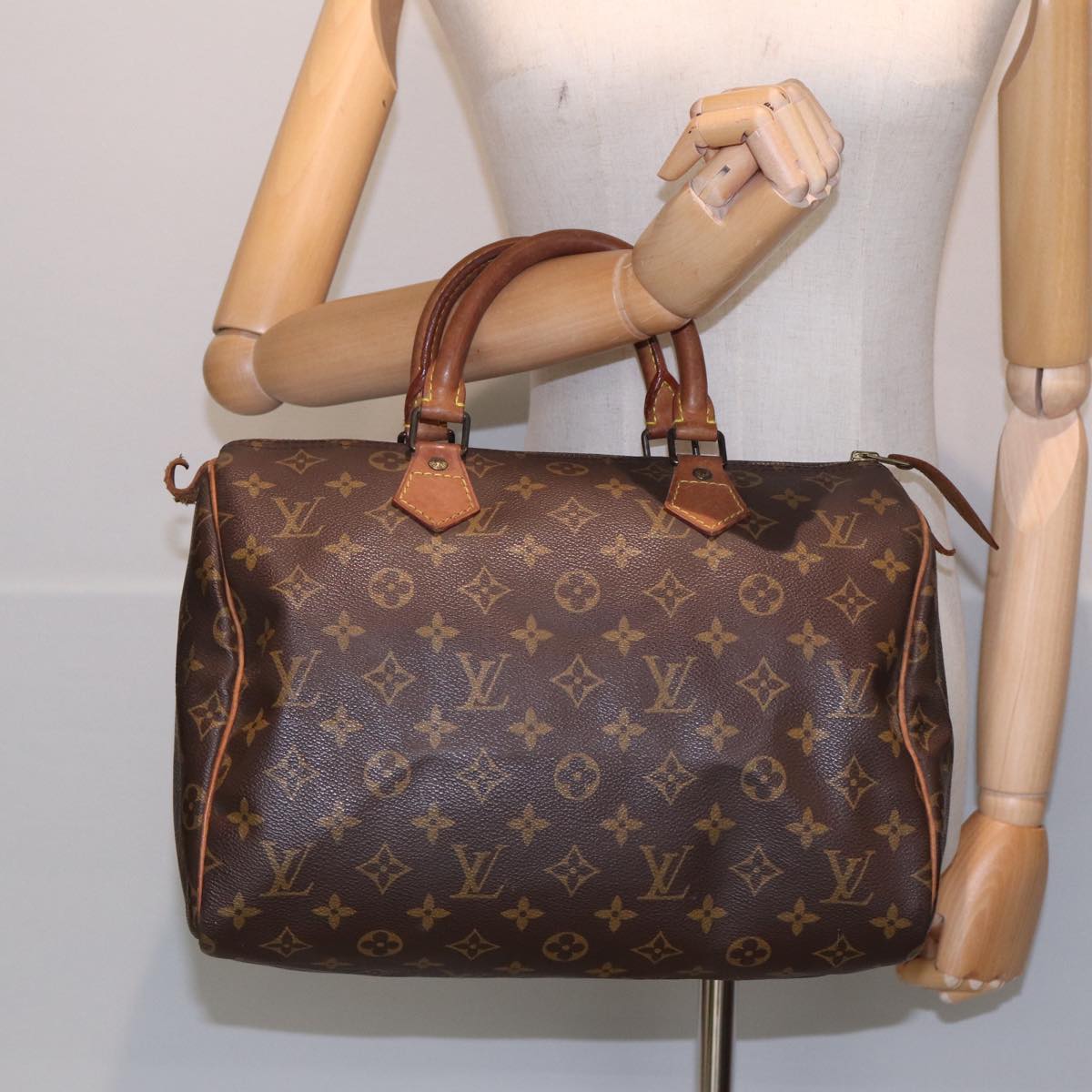 LOUIS VUITTON Monogram Speedy 30 Hand Bag M41526 LV Auth yk13839