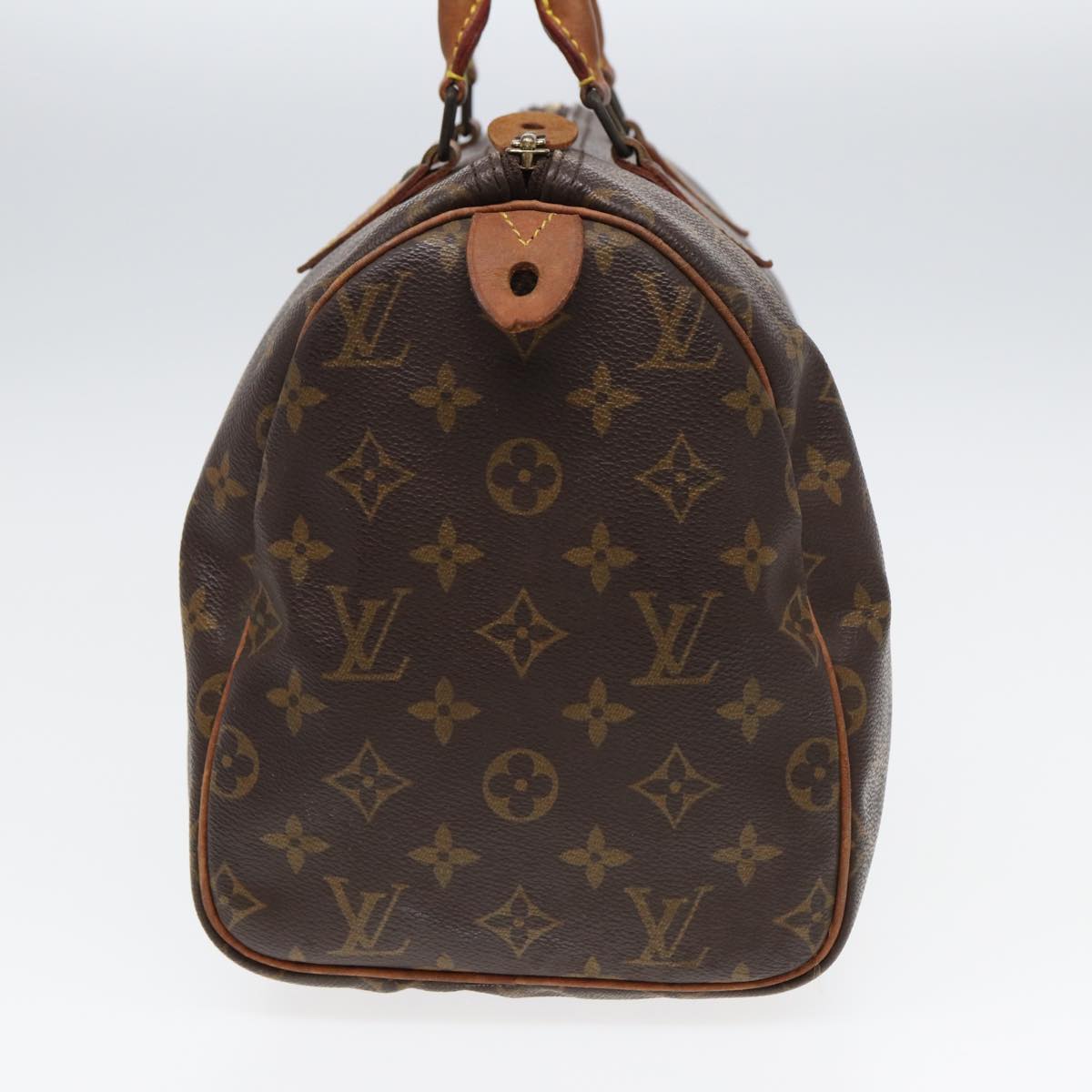 LOUIS VUITTON Monogram Speedy 30 Hand Bag M41526 LV Auth yk13839