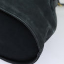 Salvatore Ferragamo Gancini Shoulder Bag Suede Navy Auth yk13840-14