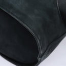 Salvatore Ferragamo Gancini Shoulder Bag Suede Navy Auth yk13840-16