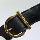 Salvatore Ferragamo Gancini Shoulder Bag Suede Navy Auth yk13840-18