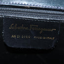 Salvatore Ferragamo Gancini Shoulder Bag Suede Navy Auth yk13840-12
