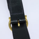 Salvatore Ferragamo Gancini Shoulder Bag Suede Navy Auth yk13840-8