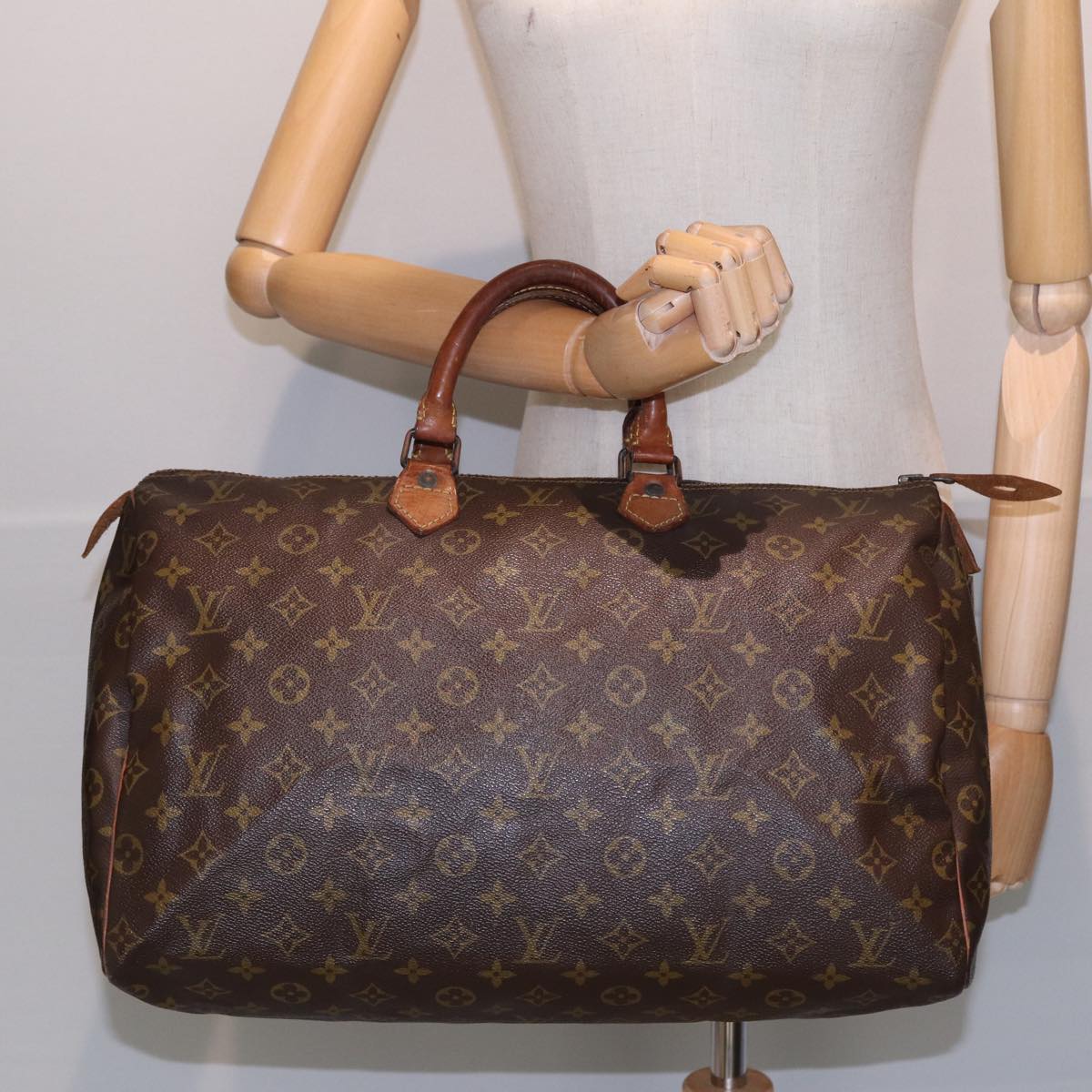 LOUIS VUITTON Monogram Speedy 40 Hand Bag Vintage M41522 LV Auth yk13848