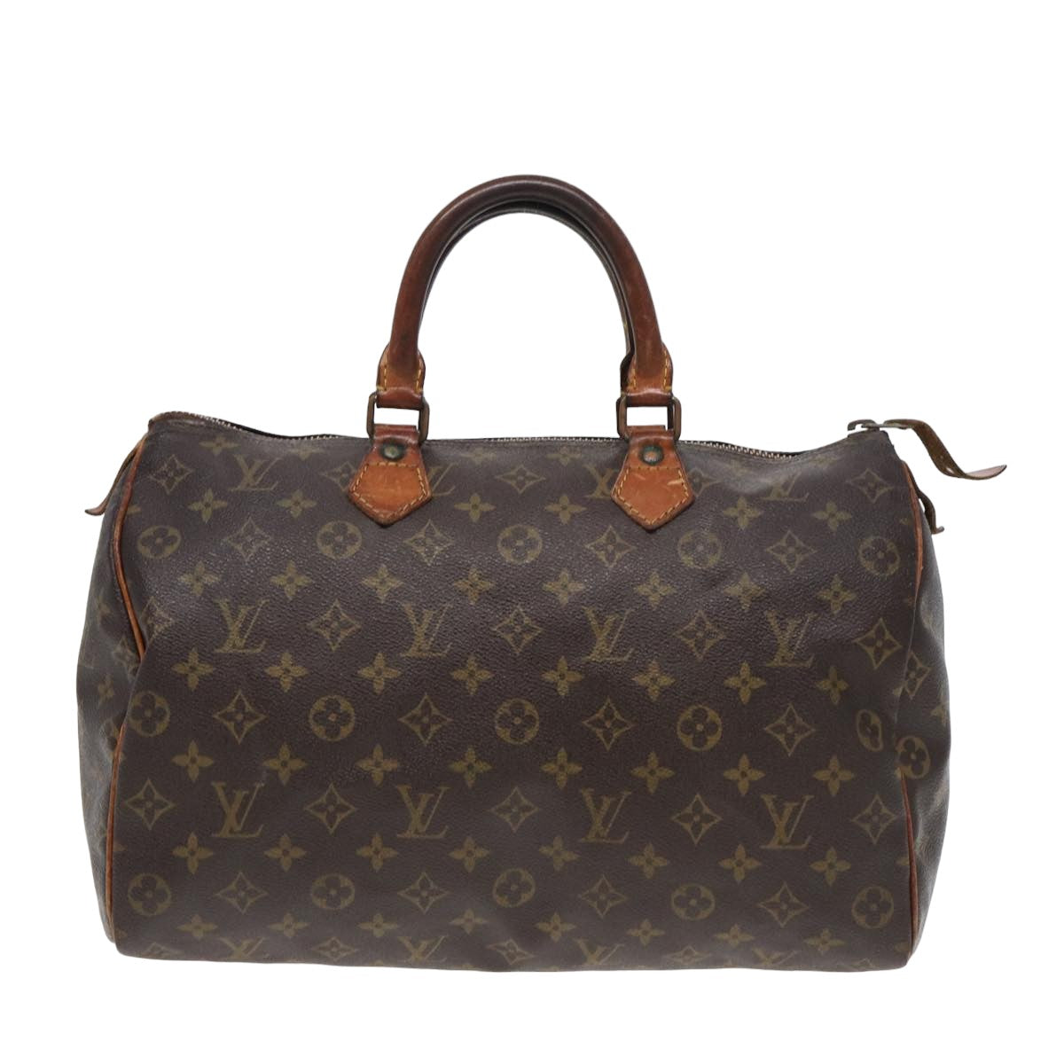 LOUIS VUITTON Monogram Speedy 35 Hand Bag M41524 LV Auth yk13849