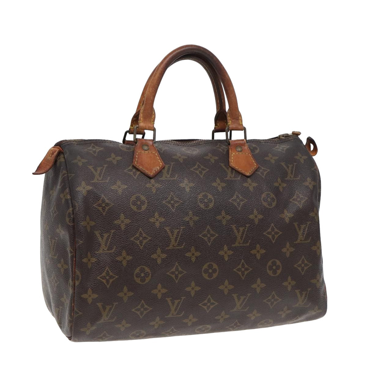 LOUIS VUITTON Monogram Speedy 30 Hand Bag M41526 LV Auth yk13855