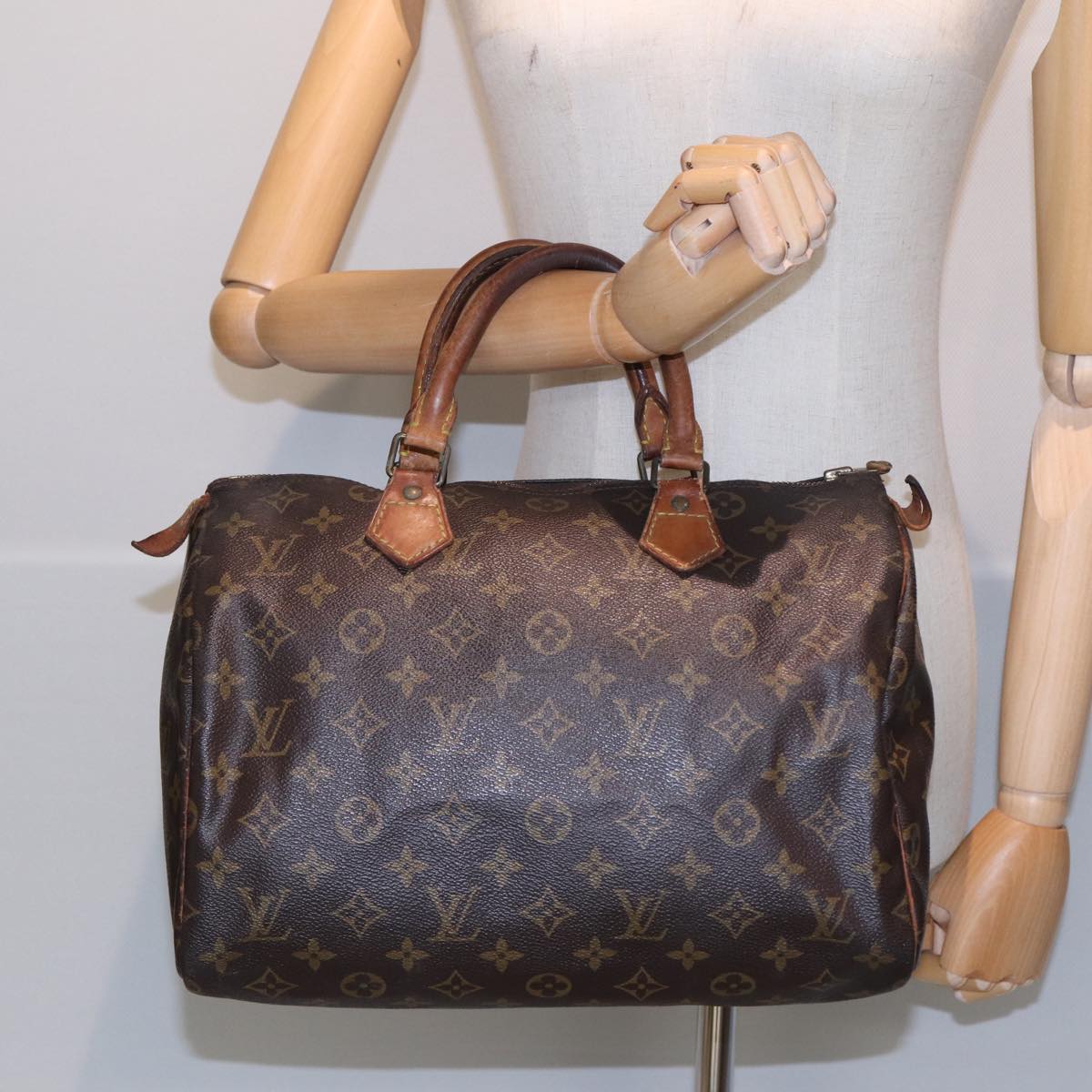 LOUIS VUITTON Monogram Speedy 30 Hand Bag M41526 LV Auth yk13855