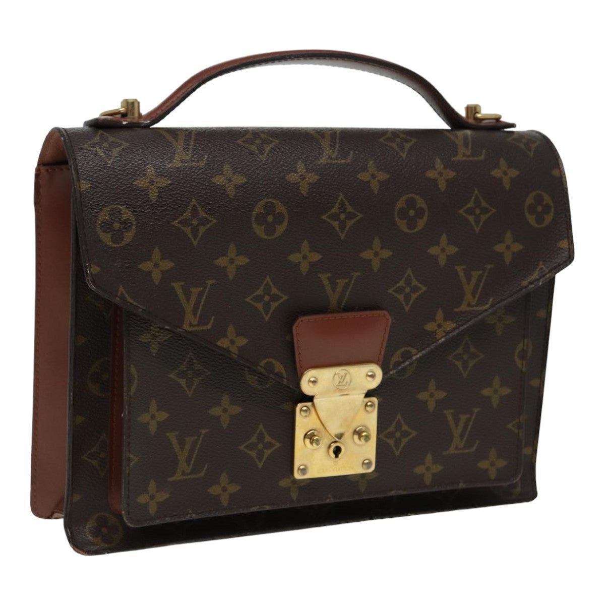 LOUIS VUITTON Monogram Monceau 28 Hand Bag 2way M51185 LV Auth yk13925