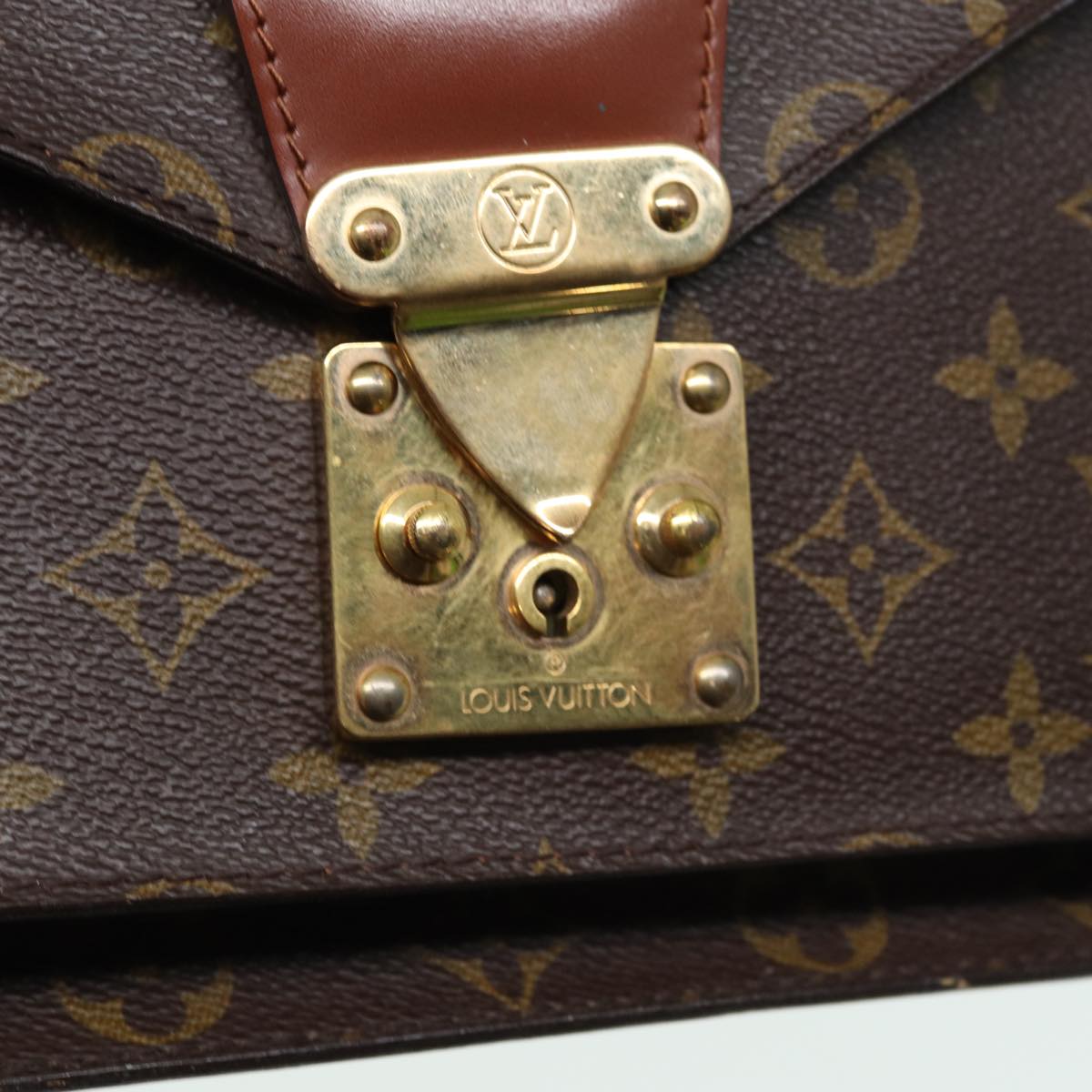 LOUIS VUITTON Monogram Monceau 28 Hand Bag 2way M51185 LV Auth yk13925